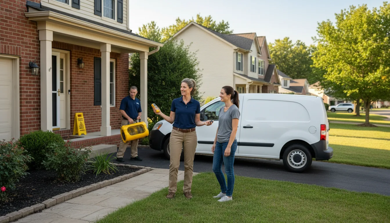 Residential water damage restoration in Boonville, NC